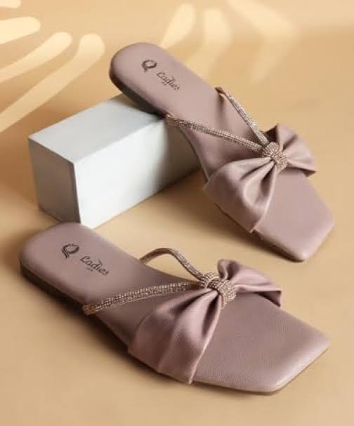 Rosé Bow Luxe Flats