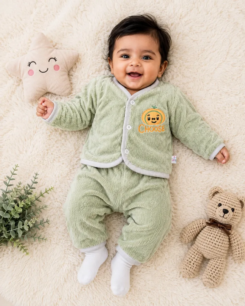 Sage Green Baby Winter Co-ord Set