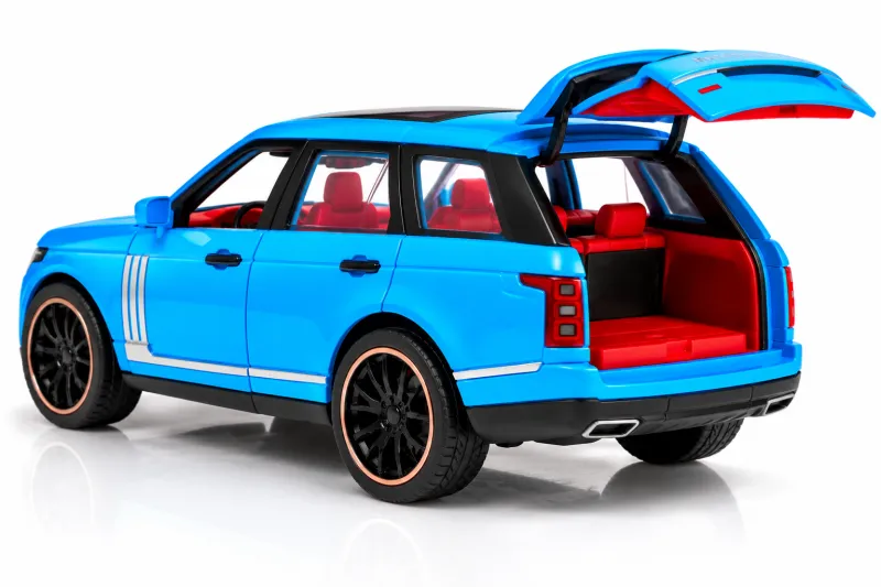 Premium Sky Blue SUV Plastic Toy Car