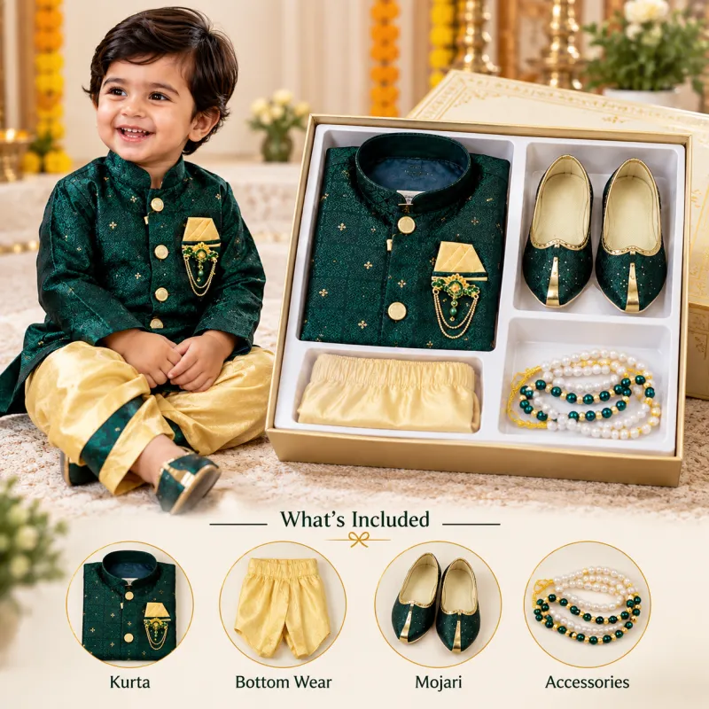Boys Ethnic Kurta Pajama Set